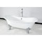Aqua Eden Clawfoot Bathtubs, 71.63 L, 29.75 W, White/Polished Chrome, Cast Iron VCTNDS7231NL1 - alternate 5